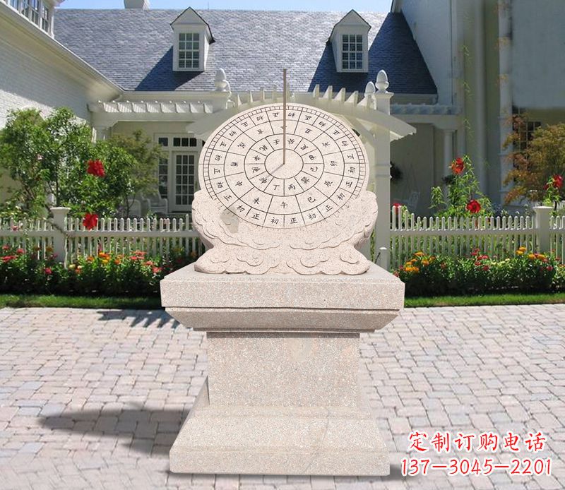 广西学校大理石日晷石雕 (2)