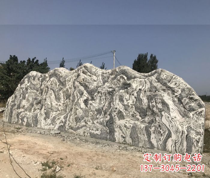 广西雪浪石假山公园景观石雕 (3)
