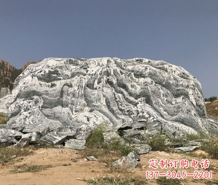 广西雪浪石假山公园景观石雕 (2)