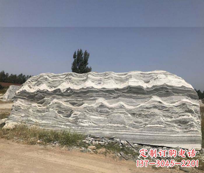 广西雪浪石假山公园景观石雕