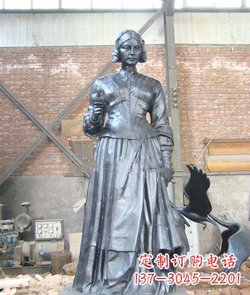广西医院校园西方名人南丁格尔铜雕