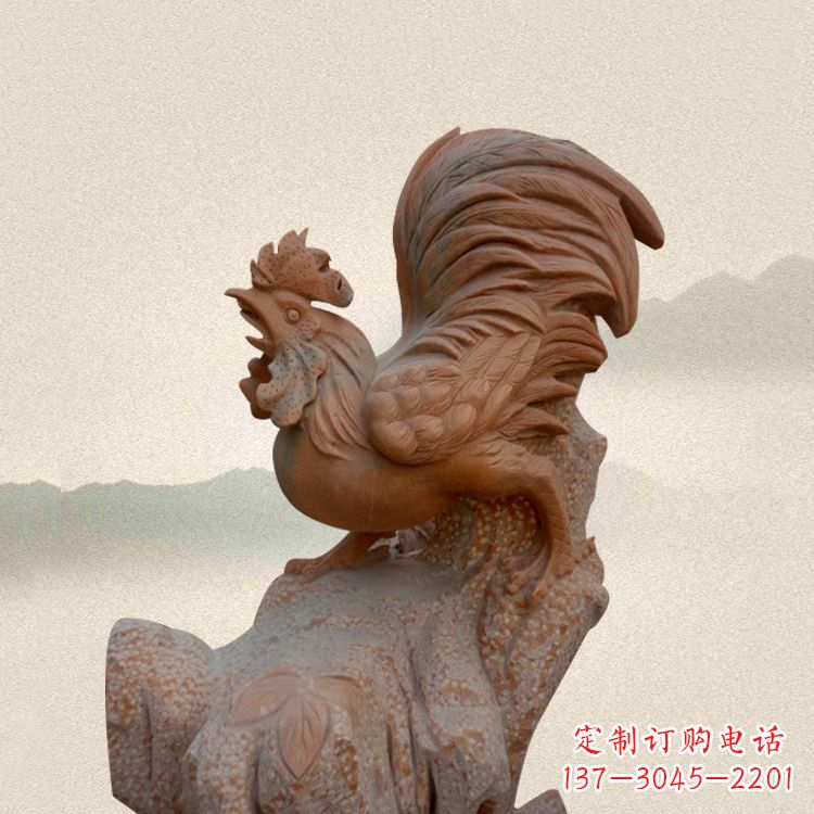 广西酉鸡景观石雕