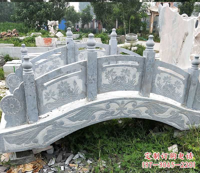 广西园林仿古石拱桥景观石雕 (3)