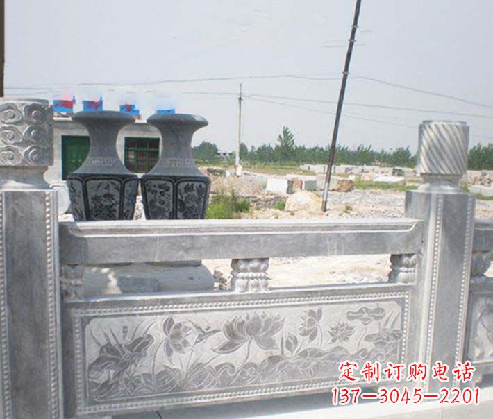 广西园林仿古石栏板景观石雕 (3)