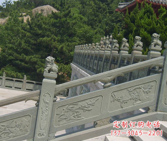 广西园林仿古石栏板景观石雕 (4)