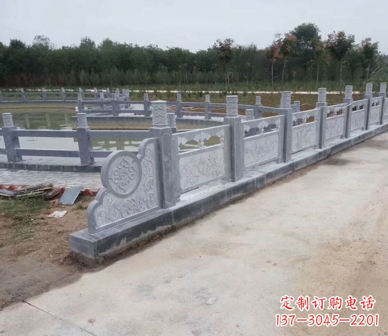 广西园林仿古石栏板景观石雕 (11)