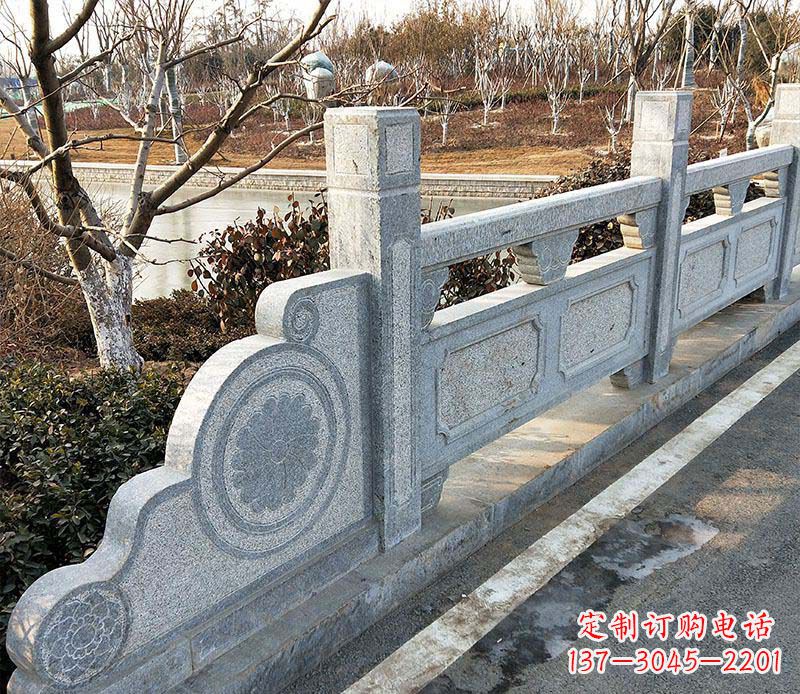 广西园林仿古石栏板景观石雕_1