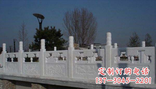 广西园林汉白玉栏板景观石雕
