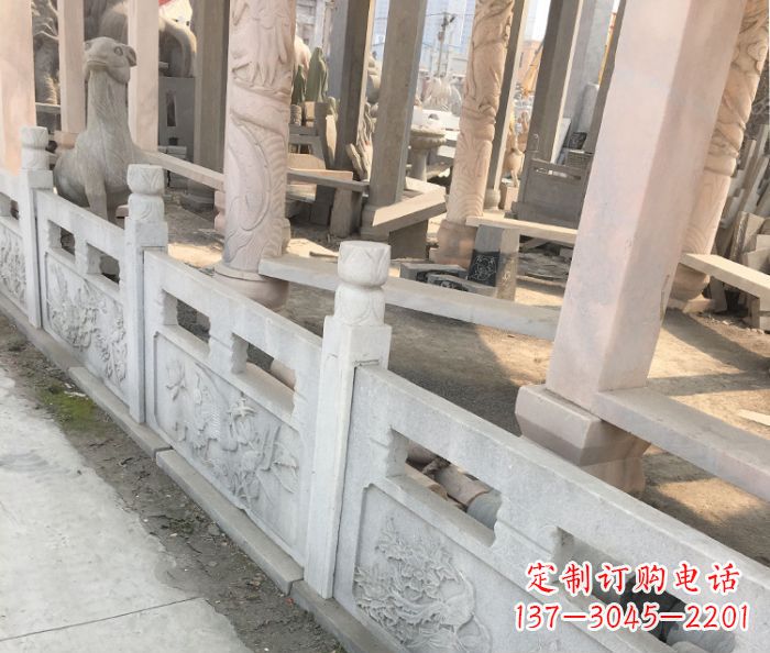 广西园林景观大理石浮雕栏板石雕