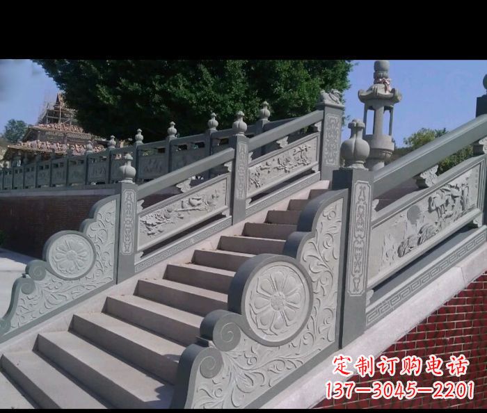 广西园林景观大理石栏板雕塑 (4)