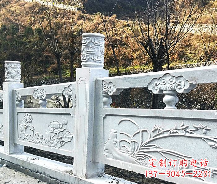 广西园林景观大理石栏板石雕 (7)