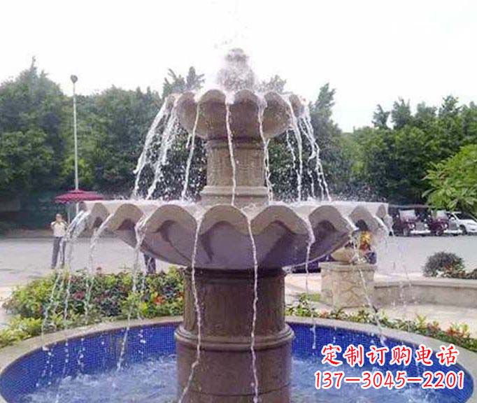 广西园林景观大理石喷泉石雕