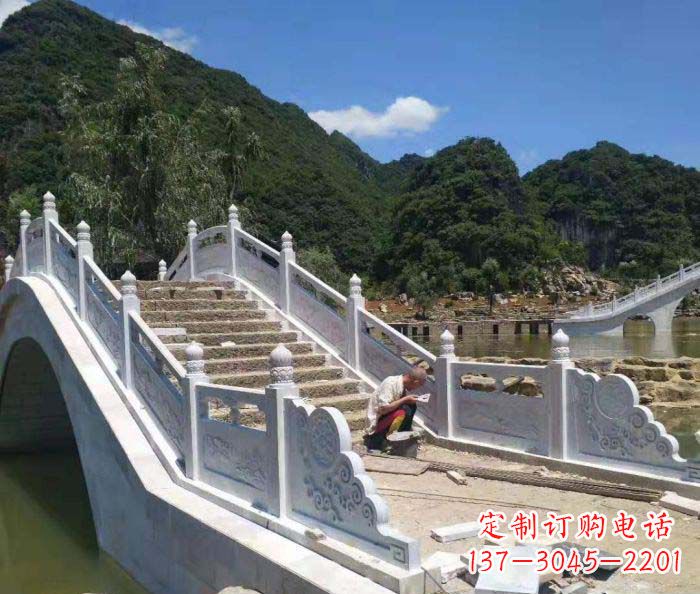 广西园林景观大理石桥栏板石雕_1
