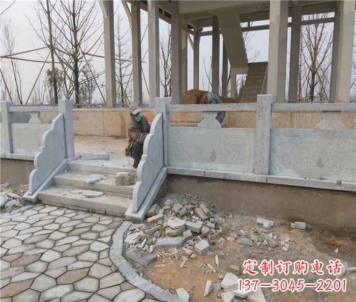 广西园林景观大理石桥栏板石雕_2 (2)