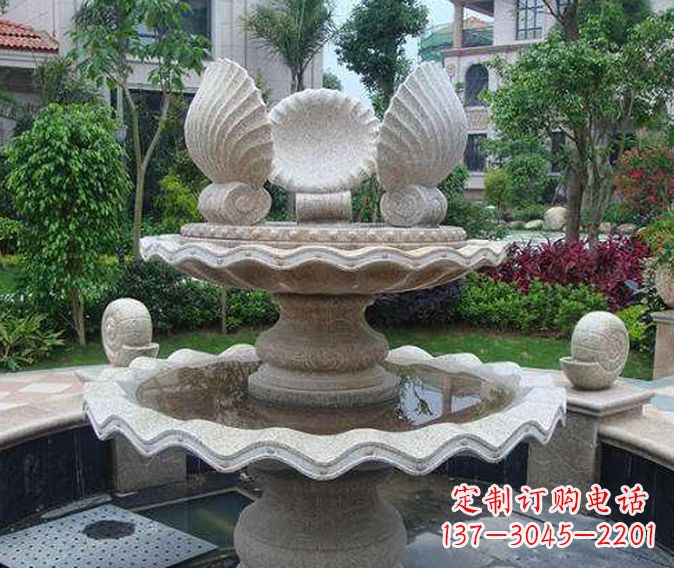 广西园林景观多层喷泉石雕
