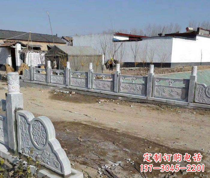 广西园林景观仿古栏板石雕