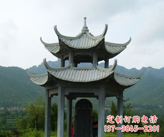 广西园林景观仿古凉亭石雕