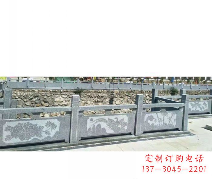 广西园林景观仿古石雕栏板 (5)