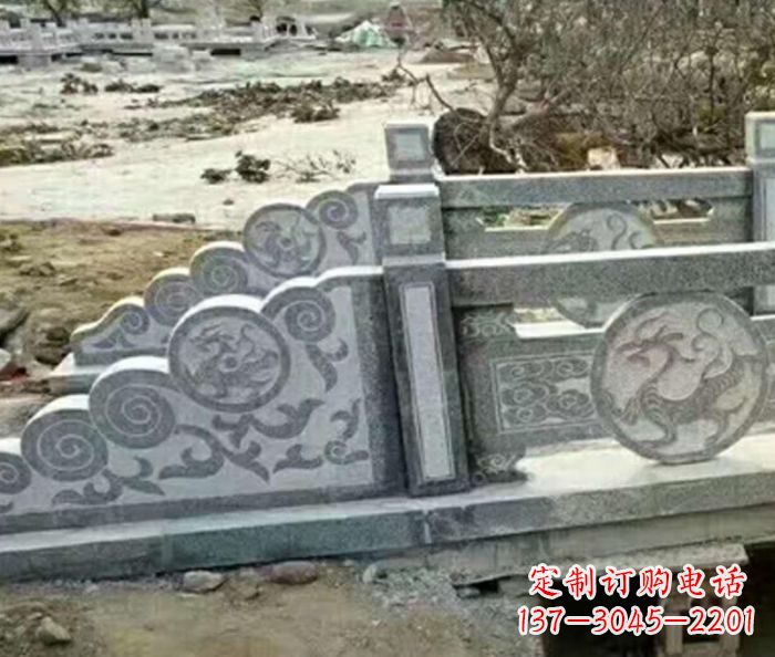 广西园林景观仿古石雕栏板 (10)
