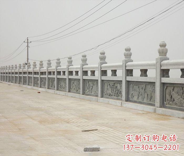 广西园林景观仿古石雕栏板_2