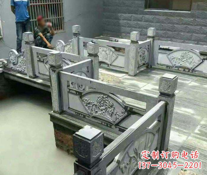 广西园林景观仿古石浮雕栏板 (4)