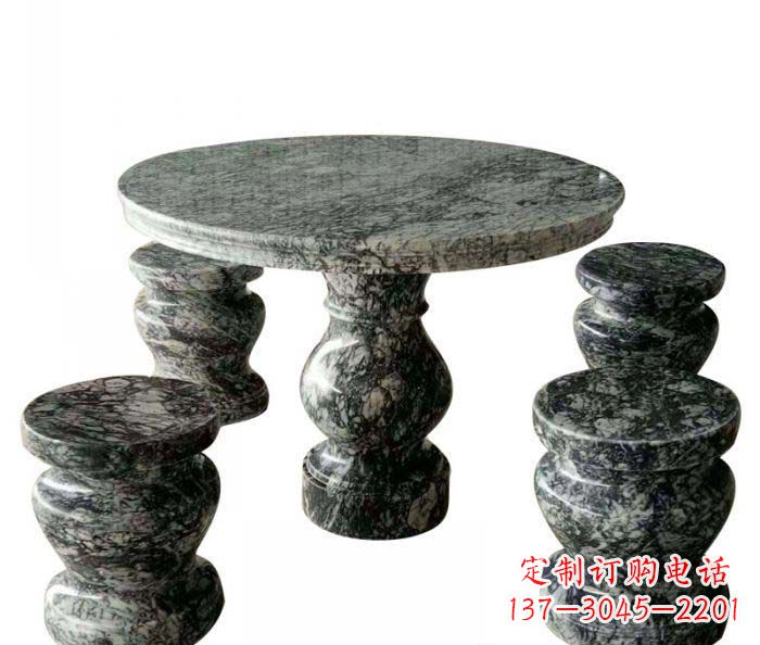 广西园林景观圆形石桌凳