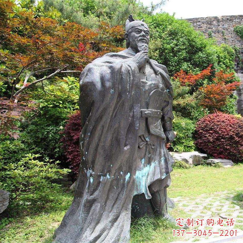 广西园林历史人物明太祖朱元璋雕塑