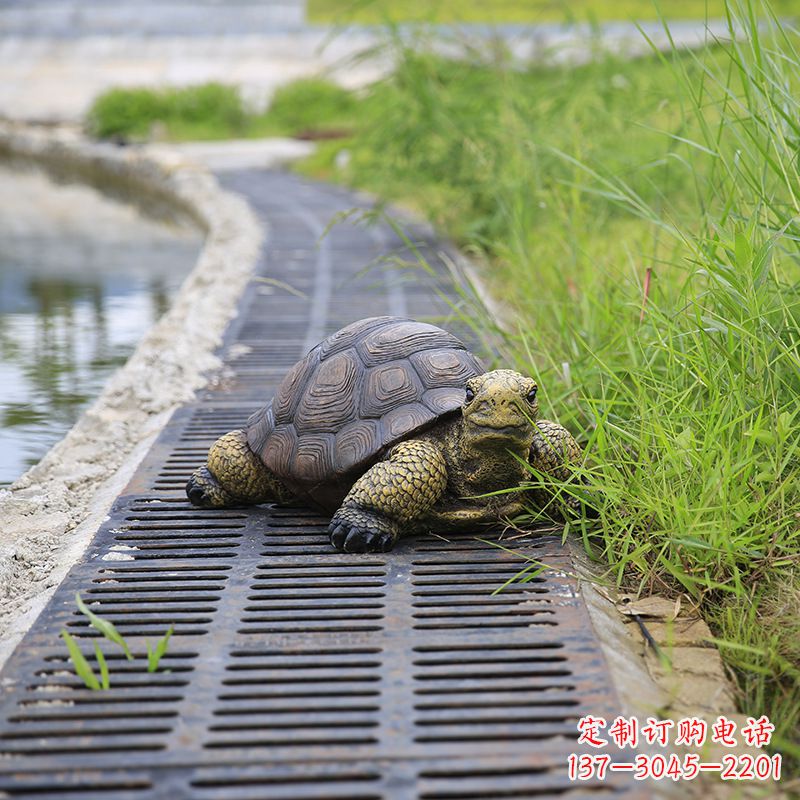 广西园林水景动物仿真乌龟雕塑