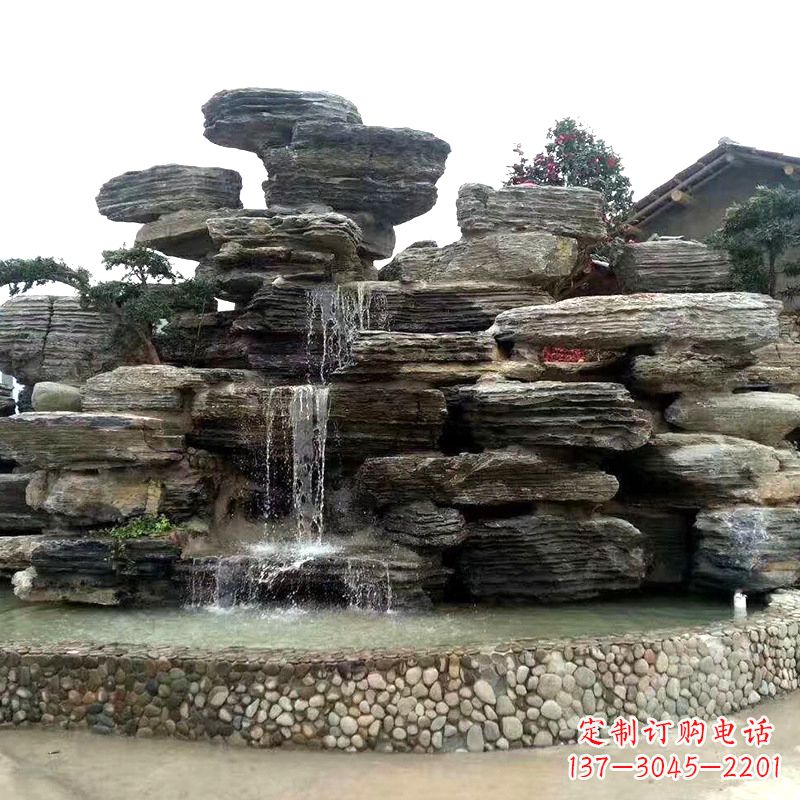 广西园林塑石假山流水