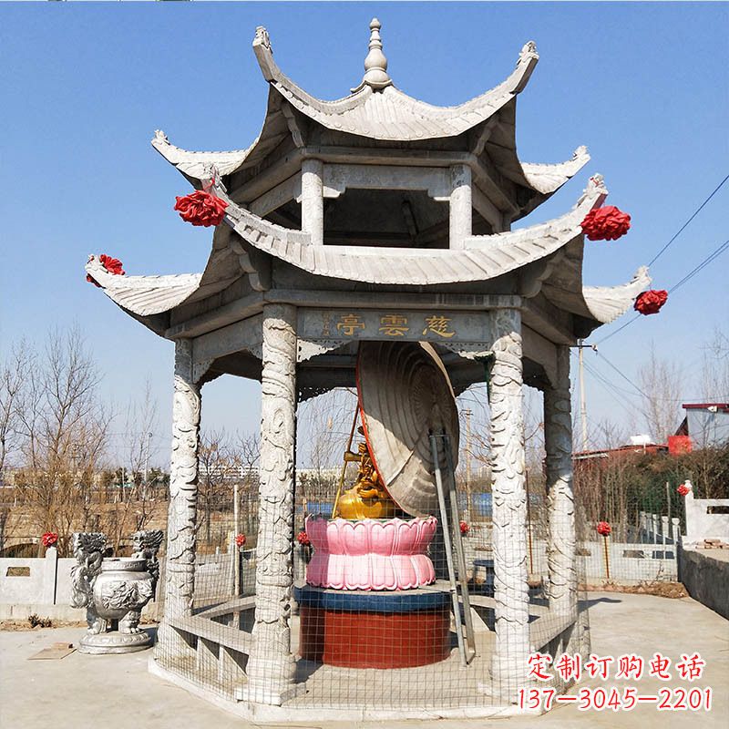 广西园林亭子双层凉亭