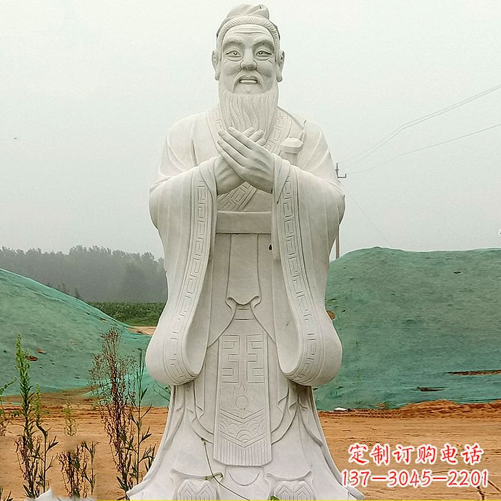 广西沾化二中孔子雕塑塑像