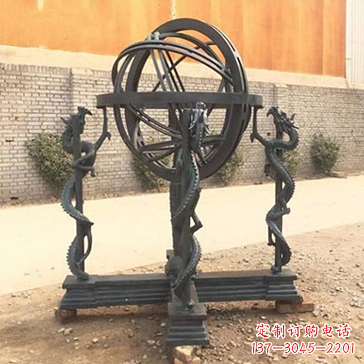 广西张衡天体仪浑天仪雕塑摆件