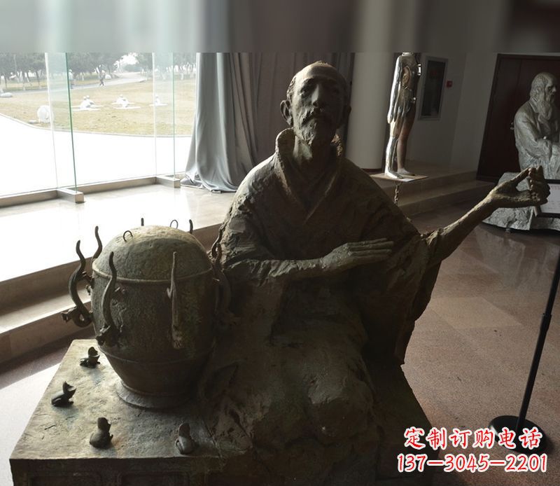 广西张衡铜雕