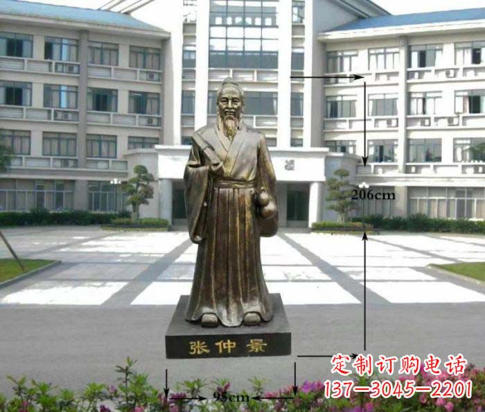 广西张仲景名医铜雕
