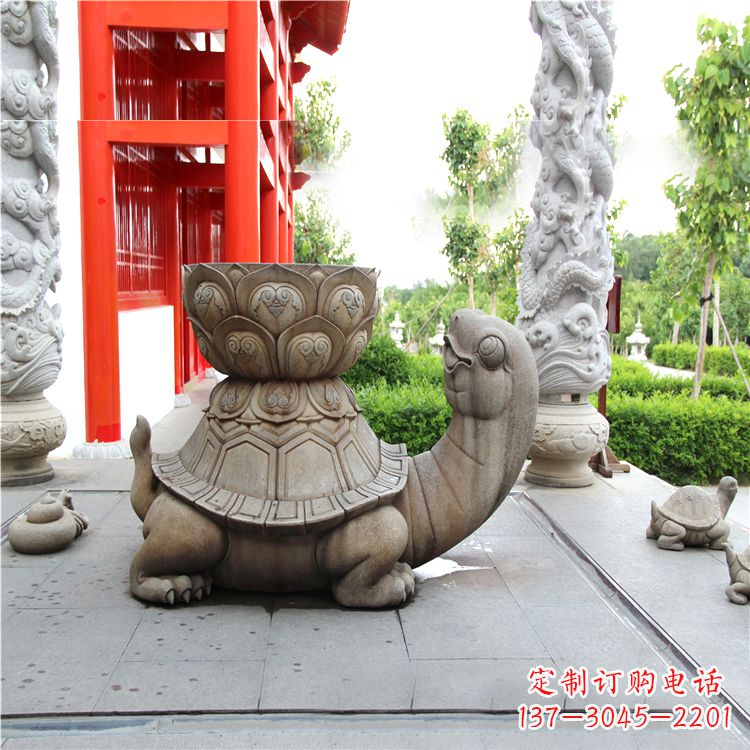 广西长寿龟乌龟石雕