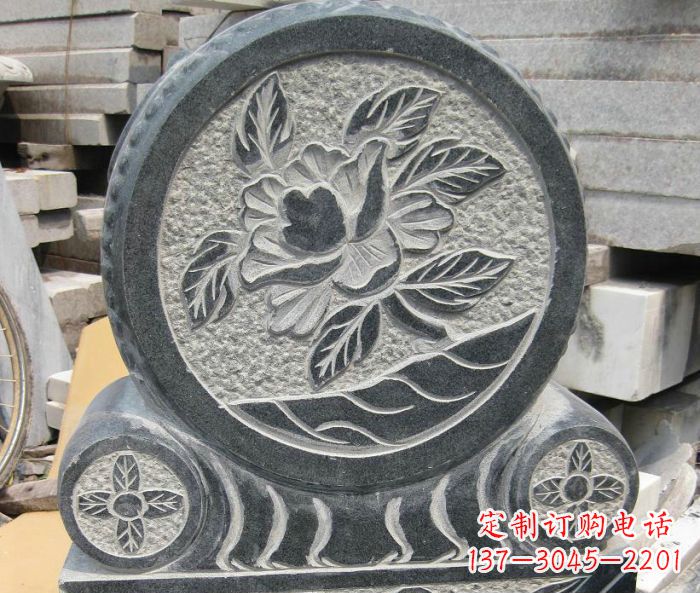 广西招财抱鼓石仿古石门墩