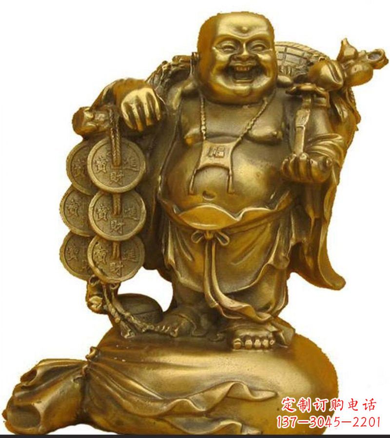 广西招财弥勒佛铜雕