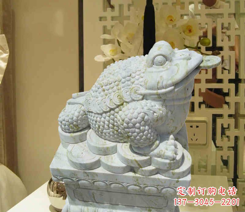 广西招财神兽金蟾石雕