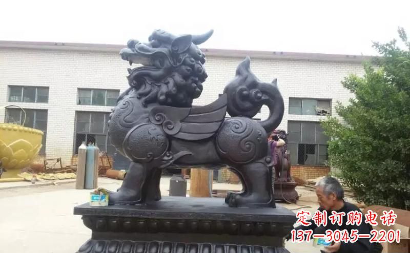 广西招财神兽貔貅铜雕 