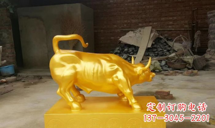 广西招财铜牛雕塑 (2)