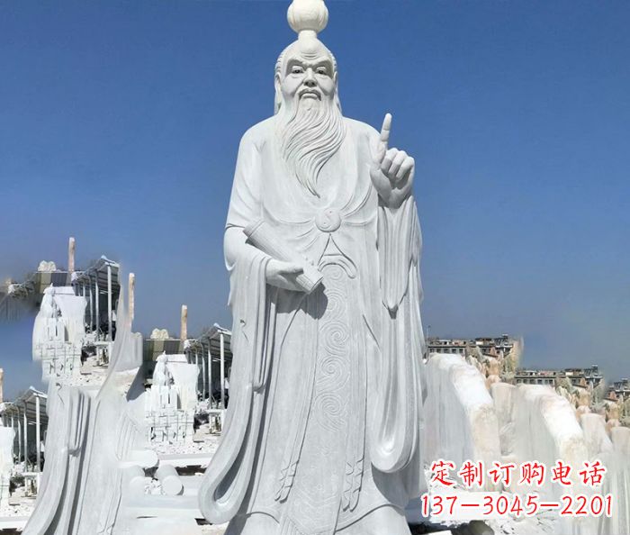 广西中国春秋时代思想家老子石雕