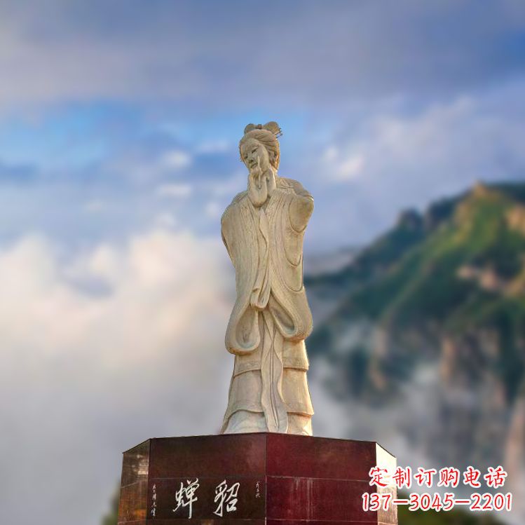 广西中国古代四大美女之貂蝉景观石雕