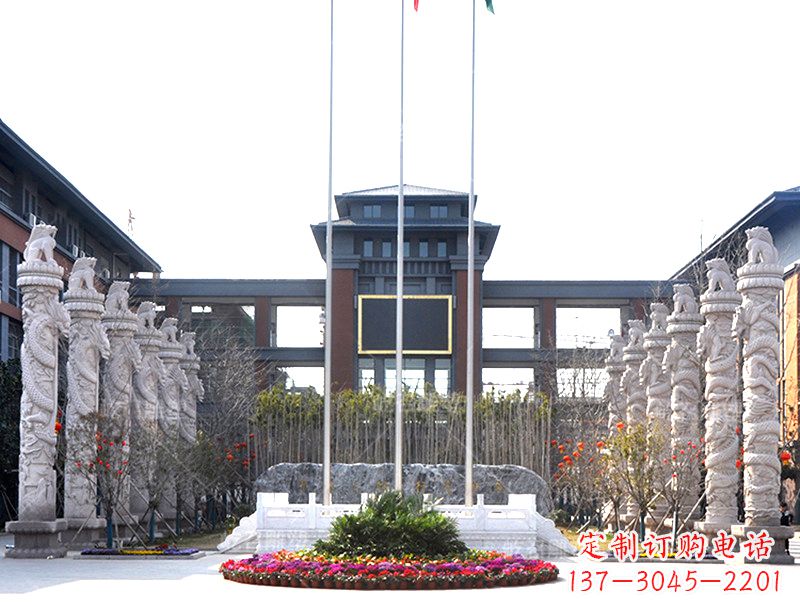 广西中国华表雕塑-校园园林广场景观装饰雕塑