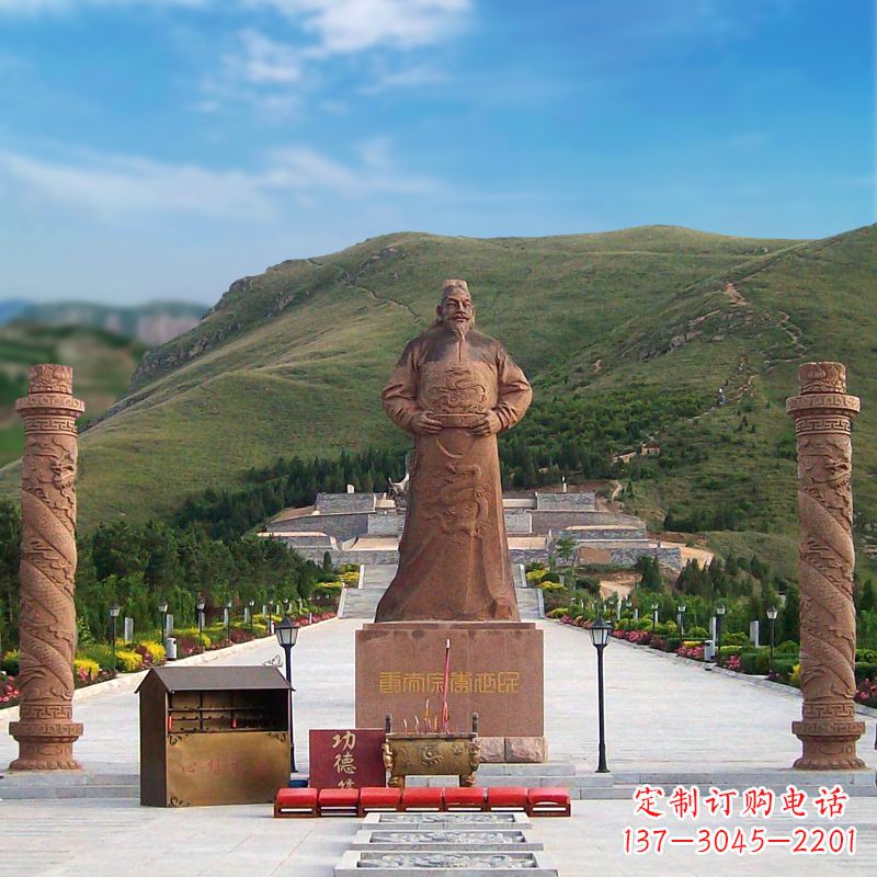广西中国历史名人大型李世民景观雕塑