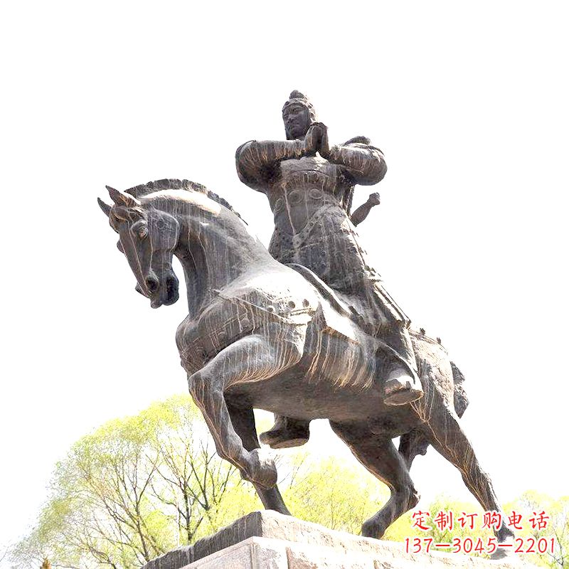 广西中国历史名人民族英雄霍去病铜雕塑