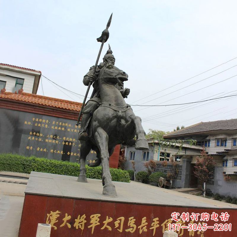 广西中国历史名人汉朝著名将领民族英雄卫青铜雕塑像