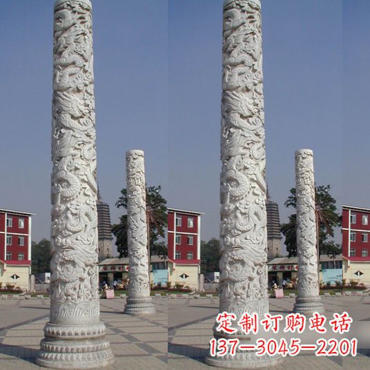 广西中国龙柱雕塑