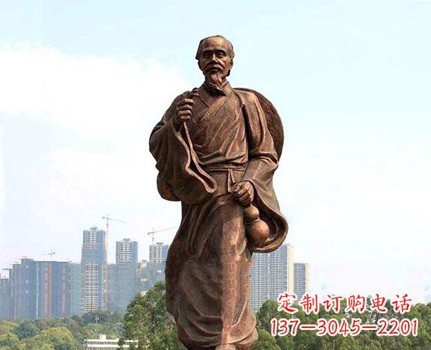 广西中华古代名医华佗铜雕像
