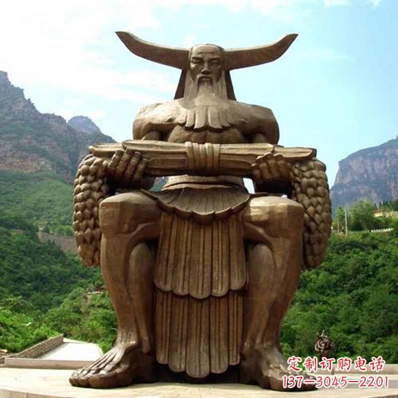 广西中华民族人文初祖五榖神农大帝大型景观雕塑