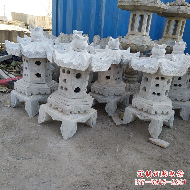 广西中式古代石灯笼